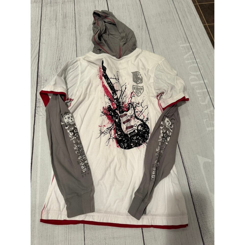 Point Zero Long Sleeve Hoodie Guitar Shirt Size YXL